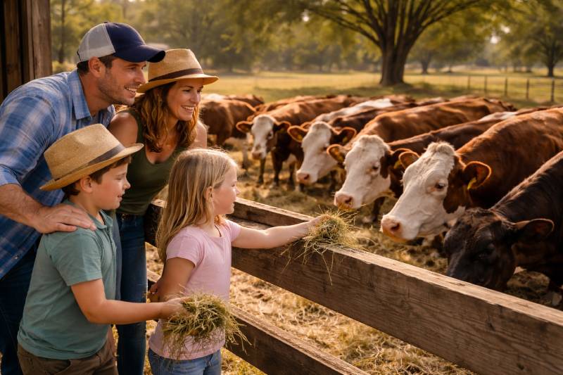 Discover the Charm of Cattle Farm Tours in Oklahoma: A Family-Friendly Adventure